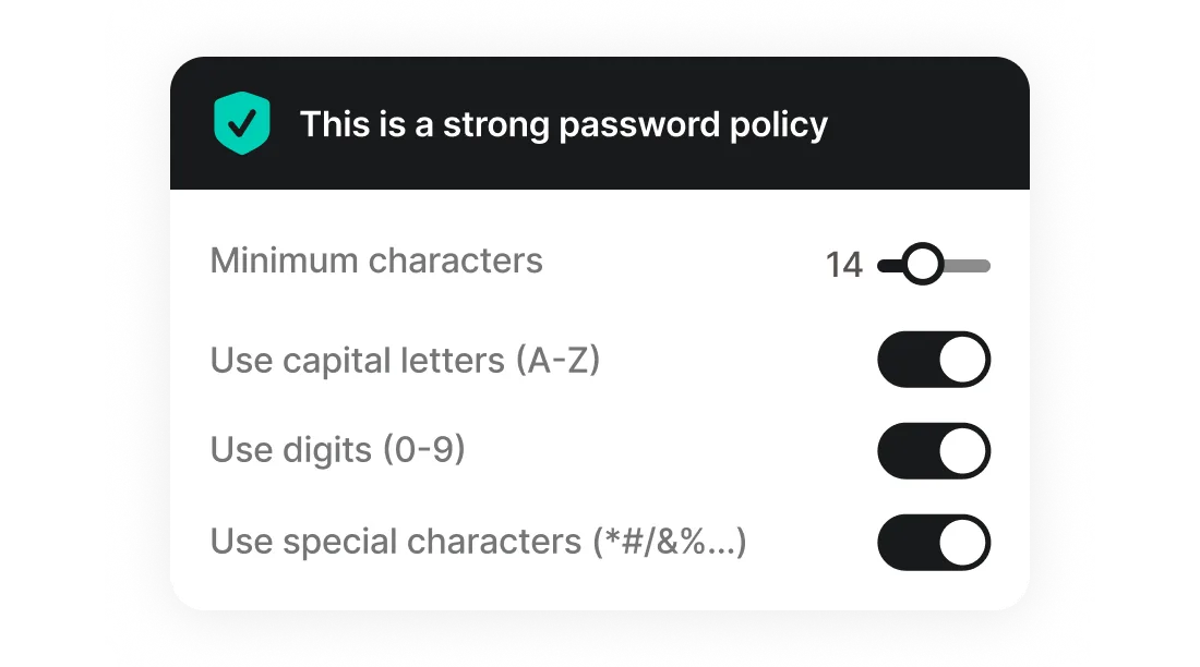 Admin controls that keep you in charge